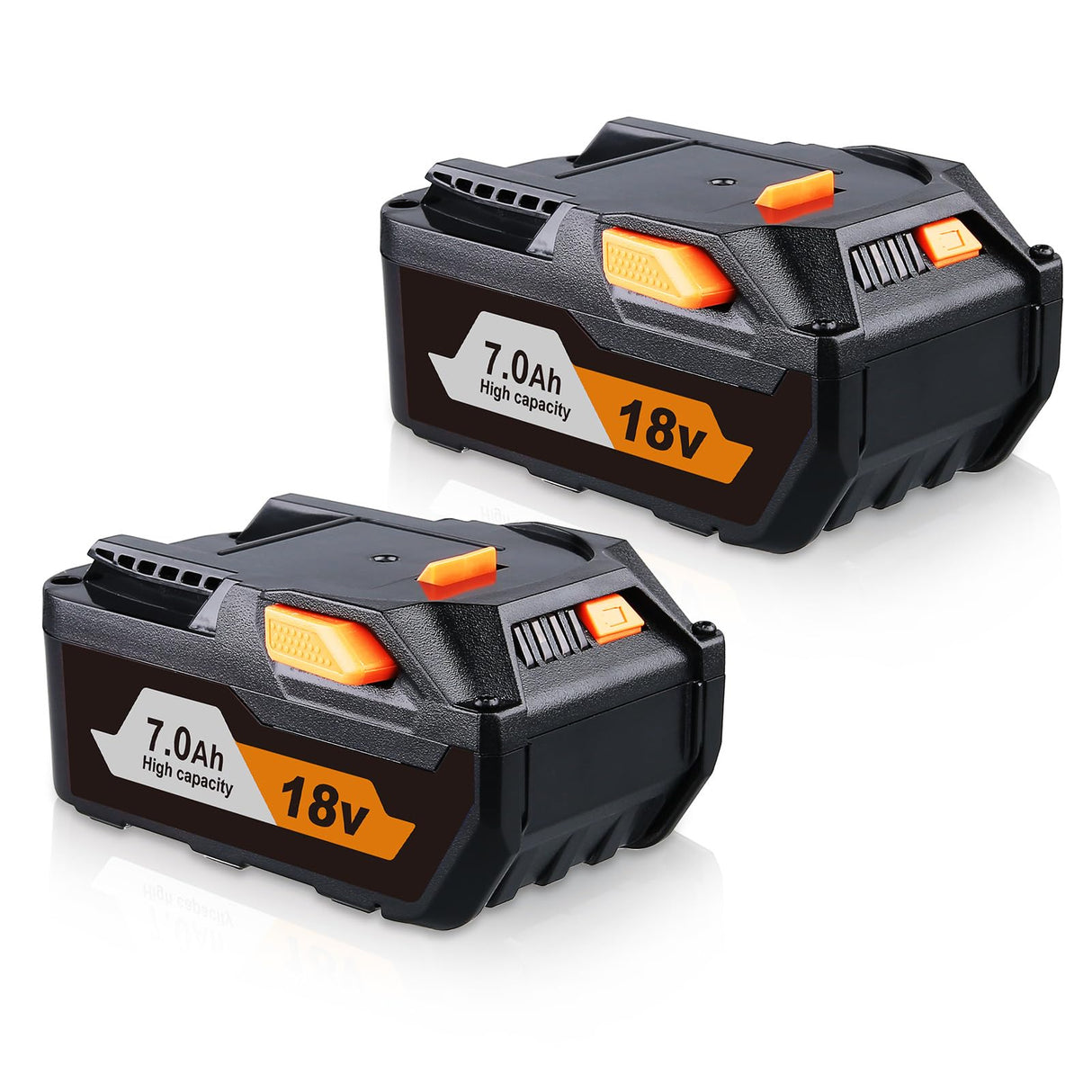 FERRYBOAT 7.0Ah Replacement for Ridgid 18V Lithium Battery R840087 R840083 R840086 R840085 R840084 AC840085 AC840086 AC840087P AC840089 Power Tool Battery 2 Packs FERRYBOAT