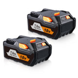 FERRYBOAT 7.0Ah Replacement for Ridgid 18V Lithium Battery R840087 R840083 R840086 R840085 R840084 AC840085 AC840086 AC840087P AC840089 Power Tool Battery 2 Packs FERRYBOAT