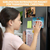 Flutesan 32 Pcs Large Sublimation Magnet Blanks Personalized Refrigerator Sublimation Blanks Include 16 Rectangle Blanks 16 Fridge Magnets for Office Kitchen Microwave Car Wall Decoration (5 x 7 Inch) Flutesan