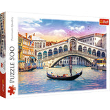 Trefl Rialto Bridge, Venice 500 Piece Jigsaw Puzzle Red 19"x13" Print, DIY Puzzle, Creative Fun, Classic Puzzle for Adults and Children from 10 Years Old Trefl