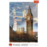 Trefl London at Dawn 1000 Piece Jigsaw Puzzle Red 27"x19" Print, DIY Puzzle, Creative Fun, Classic Puzzle for Adults and Children from 12 Years Old Trefl