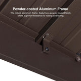 PURPLE LEAF 6' X 8' Hardtop Grill Gazebo for Patio Permanent Metal Roof with 2 Side Shelves Deck Yard Tent Aluminum Garden Outside Sun Shade Outdoor BBQ Canopy PURPLE LEAF