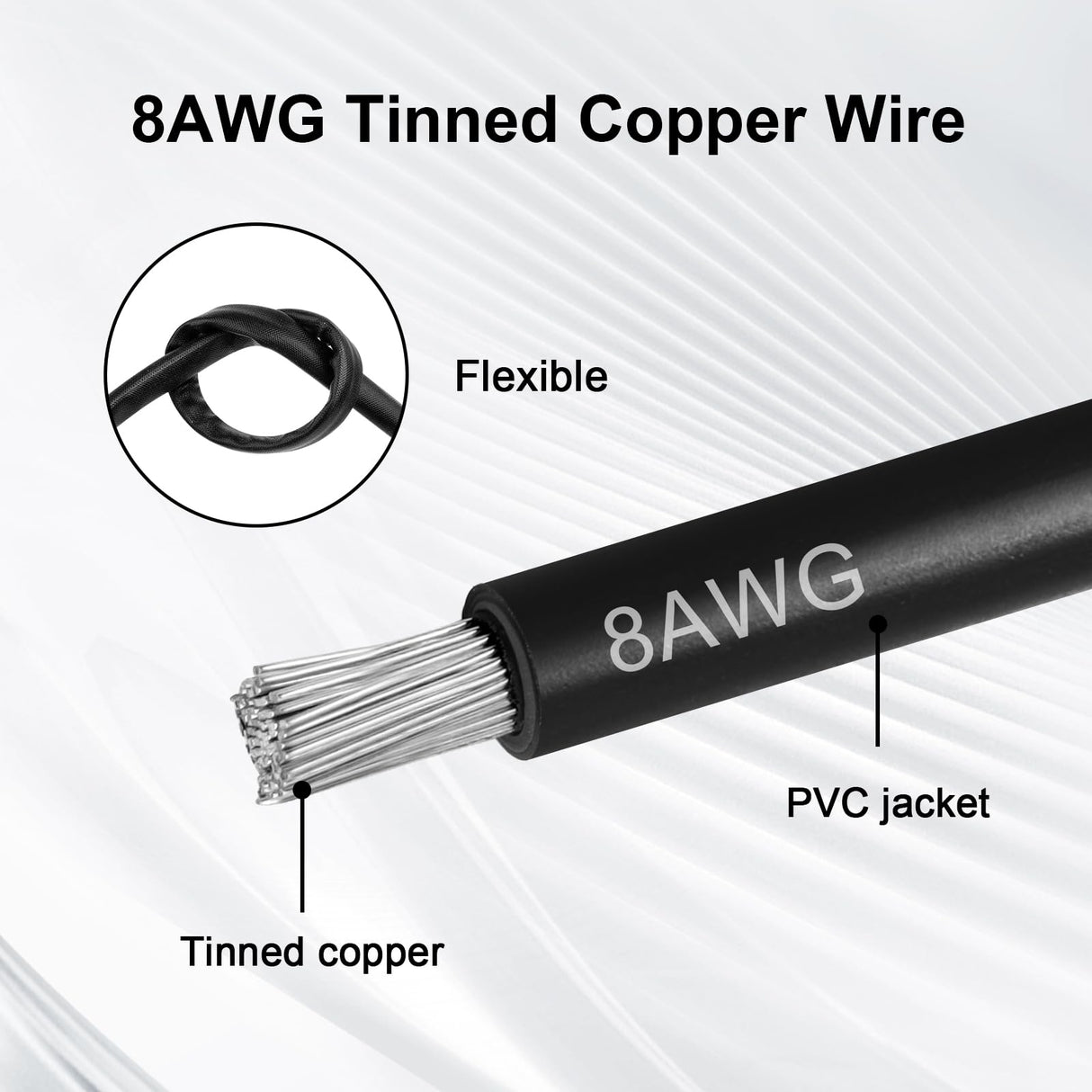 XRDS -RF 8AWG Battery Quick Connect Cable 3 FT, 50 Amp Anderson-Style Connector to O-Ring Terminal, for Solar, RV, EV, and Backup Power Systems XRDS -RF