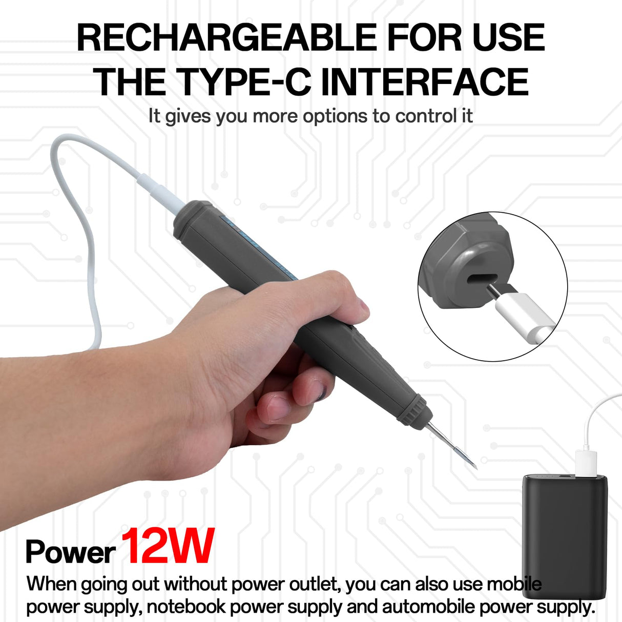 BK210 Soldering Iron Kit, 3200mAh Wireless Electric Soldering Iron Pen with Precision Soldering Tip (C210), LED Digital Display,Auto-Hibernation, for Precision Repair of Electronic Products (BK210) BAKON