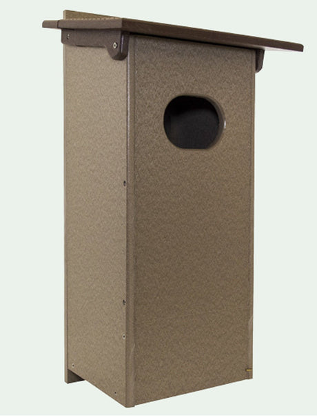 Wood Duck Box Amish Built Weatherproof Recycled Poly Green Meadow