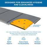 Meliusly Heavy Duty 10mm Bunkie Board King Size (76x80'') Patent Pending Low Profile Bed Board Design - Breathable, Noise Minimizing, Moisture Resistant Bunkieboards, Low Profile Bed Support Meliusly