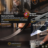 Premium 3D Print Removal Tool Kit - Durable 3D Printer Tools with Sturdy Comfort Grips, Sharp and Hardened Blades for Easy Separation of Prints, Knife and Spatula Set of 2 - Enhanced Version AMERVAULT