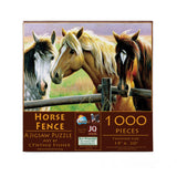 SUNSOUT INC - Horse Fence - 1000 pc Jigsaw Puzzle by Artist: Cynthie Fisher - Finished Size 19" x 30" - MPN# 70922 SunsOut