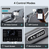 BOSSCARE 2025 Full Body Zero Gravity Massage Chair, APP Control Shiatsu Massaging Recliner with Foot Roller, Back Heated, Bluetooth Speaker, Touch Screen for Family & Friends BOSSCARE