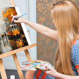 Paint by Numbers Kit for Adults- Fall Maple Tree Adult Paint by Number Kits on Canvas for Beginners, Tramway DIY Acrylic Oil Number Painting Kits for Home Wall Decor Gift 16"x 20" (without Frame) Offito