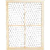 Bright Creations Unfinished Wood Window Frame with Chicken Wire Mesh (12 x 16 in, 2 Pack) Bright Creations