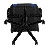 Flash Furniture X20 Gaming Chair Racing Office Ergonomic Computer PC Adjustable Swivel Chair with Fully Reclining Back in Blue LeatherSoft Flash Furniture