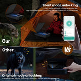 Gun Safe, Upgrade APP Control Portable Small Pistol Safe Travel Case, Biometric Gun Safes for Handgun, Fingerprint Quick Access Gun Box with Keys, Keypad and USB-C Port for Home Bedside Nightstand Car XGUNXBOX