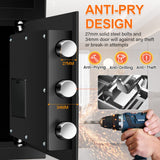 2.8 Cuft Depository Safe with Drop Slot, Anti-Theft Cash Drop Safe with Digital Keypad, Heavy Duty Money Drop Box with LED Display, Drop Safe for Business Mail Church Thmosz