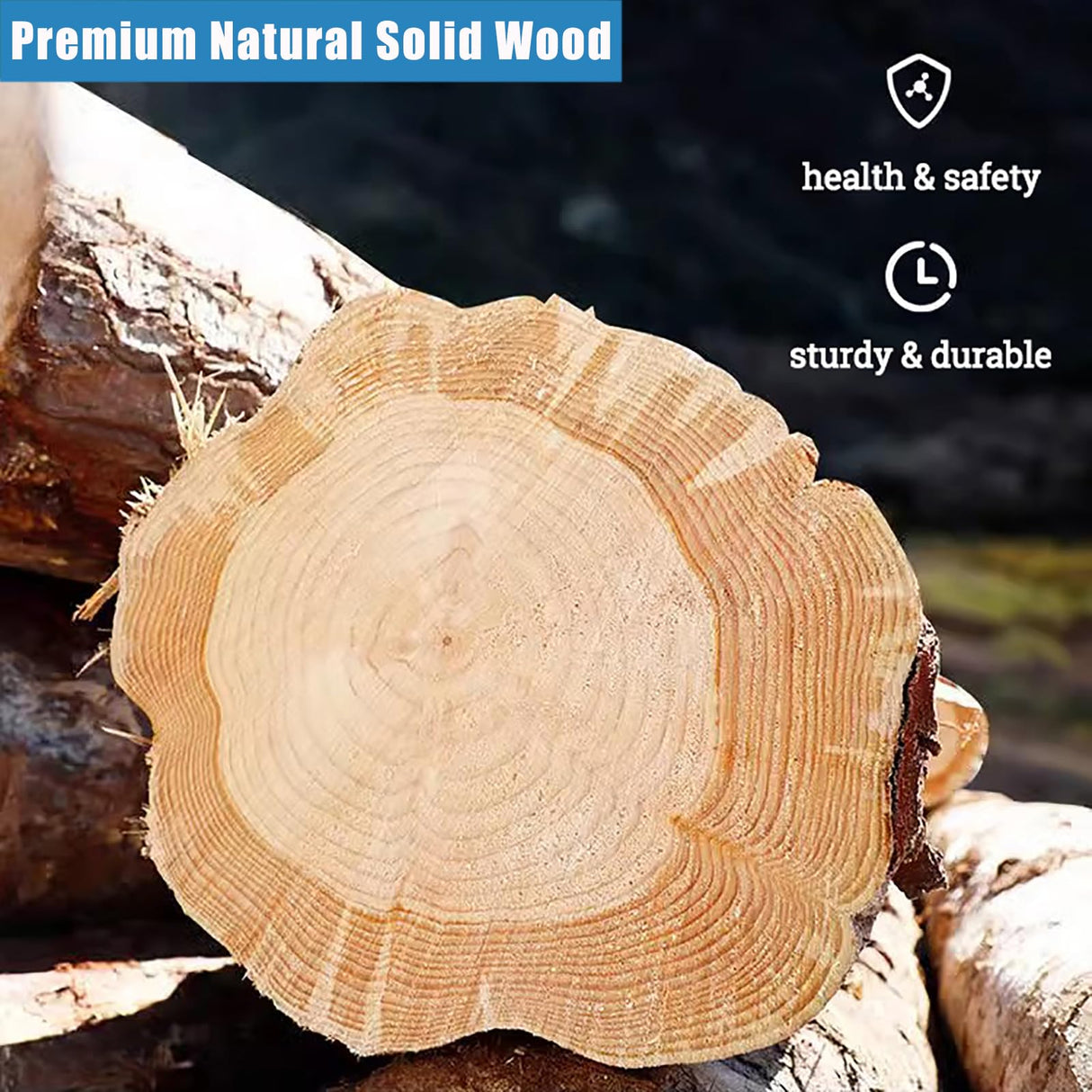 Mid Century Modern Dining Table,Farmhouse Round Dining Table,Solid Wood Kitchen & Dining Room Tables,Small Pedestal Desk Table Wooden Leisure Coffee Table for 2,4 People Lebolna