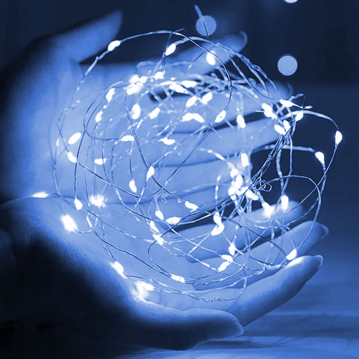 Dazzle Bright Fairy Lights Battery Operated, 20 FT 60 LED Silver Wire Waterproof Battery Operated String Lights, Christmas Decorations for Indoor Outdoor Bedroom Yard Decor, White Dazzle Bright