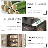 5-Tier Display Cabinet with Acrylic Doors, 67.5" Transparent Curio Display Case for Figures, Collectibles Toy Organizers Rack & Display Shelf, Kids Bookcase for Home, Office, Playroom, Living Room IHGSSKD