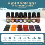 Hehinton Candle Making Kits, Professional Double Boiler Wax Melting Pot for Beginners, Complete DIY Kits with Hot Plate, 2Lbs Natural Soy Wax, Thermometer, Dye, 6 Candle Jars Hehinton