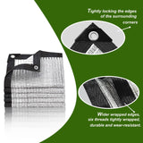 BXAEYIPOR 80% Shade Cloth-Silver Shade Cloth for Garden Lawn Pergola Greenhouse,Chicken Coop,Kennels,Shade Cloth with Grommets,Simple Hanging Shade Covers BXAEYIPOR