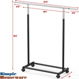 Simple Houseware Standard Rod Garment Rack Simple Houseware