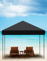 Hipicute 10x10 Pop Up Canopy Tent Outdoor Canopy with Removable Sidewalls Heavy Duty Commercial Instant Tent Shelter (Black, 4-Sidewall) Hipicute