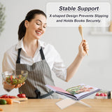 CRIKELE Acrylic Book Stand - Open Coffee Table Book Display, Clear Cookbook, Magazines & Textbooks Holder Crikele