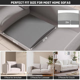 Spongiduits Couch Cushion Support for Sagging Seat - 20" x 20" High-Density Curved Foam Sofa Cushion Support Board, Couch Supporter for Under The Cushions, Grey Set of 3 Spongiduits