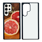 JUSTRY 5PCS Sublimation Blank Phone Case Bulk Covers Compatible with Samsung Galaxy S23 Ultra 5G, Easy to Sublimate DIY 2 in 1 2D Case Soft Rubber Printable Cover + Insert Glitter Wholesale Pack JUSTRY