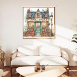 EIBEILI Diamond Painting Kits for Adults, Book Store 5D Diamond Art Kits for Beginner, DIY Full Round Drill Diamond Dot Gem Art Kits for Home Wall Decor 13.8x13.8 Inch EIBEILI