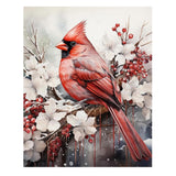 Reivworl Cardinal Paint by Numbers Kit for Adults, Cardinal Paint by Number Kits on Canvas, Acrylic Painting by Numbers for Gifts and Home Decor 16x20 Inch Reivworl