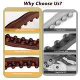 Guasha Wood Stick Tools Wood Therapy Massage Tools for Body Shaping,31 Beads Back Massage Roller Stick,Lymphatic Drainage Massager for Body Shaping (31beads) WYJTPONE