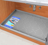 SIKADEER 34" x 22" Under Sink Mat Waterproof, Silicone Mat Kitchen Drawer Shelf and Cabinet Liner, Sink Protector for Kitchen Organizers and Storage, Boot Tray Pet Food Mats SIKADEER