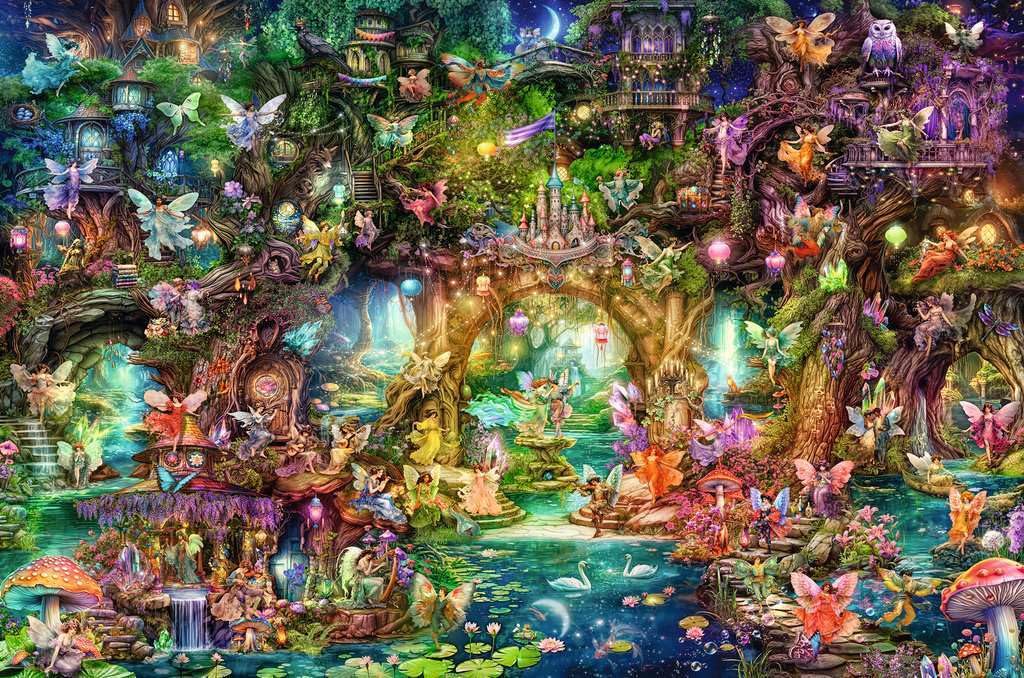 Ravensburger The Hidden World of Fairies 4000 Piece Jigsaw Puzzle for Adults - 12000810 - Handcrafted Tooling, Made in Germany, Every Piece Fits Together Perfectly