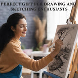 Aenir Blending Stumps for Drawing, Tortillons Blending Stumps Set of 13 Pack with Sandpaper Pencil Sharpener, Paper Art Blenders Tools for Charcoal, Graphite, Drawing Tools for Artists. (13) Aenir