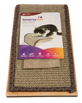 SmartyKat Sisal Angle Ramp Cat Scratcher for Indoor Cats & Kittens, Durable Sisal & Wood Scratching Pad, Includes Catnip, Gray/Taupe SmartyKat