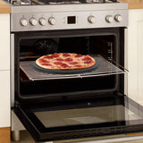 Onlyfire Round Pizza Grilling Stone for Oven, BBQ and Grill - 15” Non-Stick Black Ceramic Baking Stone for Pies, Pastry Bread, Calzone - Home Kitchen Accessories onlyfire