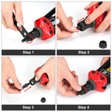 Rivet Nut Tool, GIANTISAN 16-Inch Rivnut Tool Kit with 12 Metric and SAE Mandrels, 176Pcs Rivet nut Assortment Kit, and Rugged Carrying Case G GIANTISAN