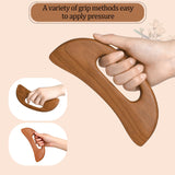 Wooden Cellulite Massager, Body Guasha Tool Lymphatic Drainage Massager Muscle Scraper Back Massage Tool Relieve Muscle Fatigue, Body Gua Sha Paddle Anti Cellulite Tool for Women and Men Mozeat Lens