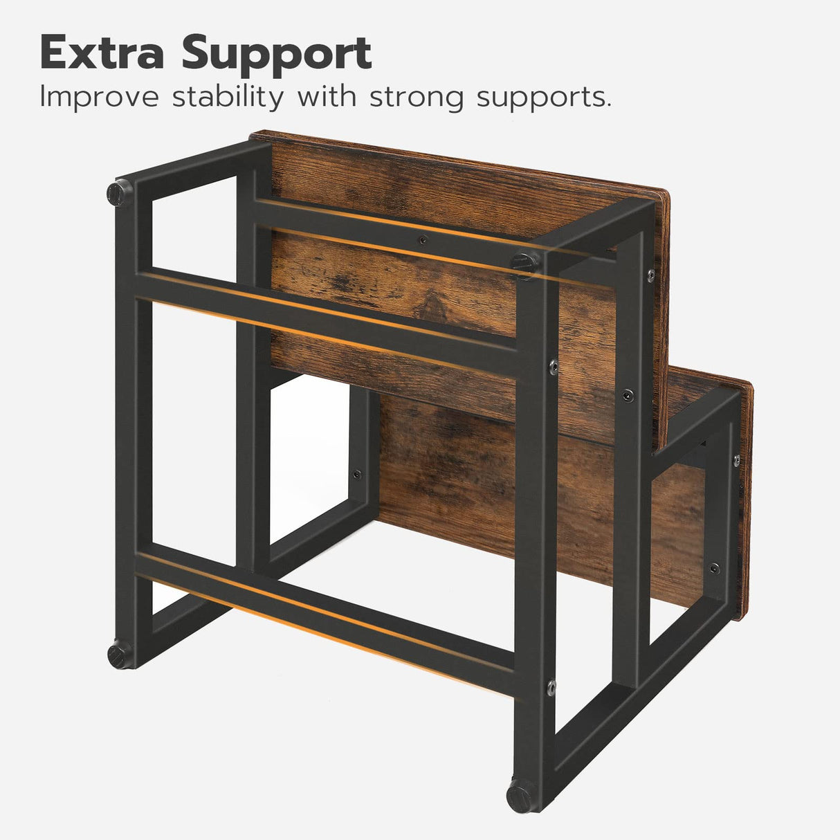 HOOBRO Step Stools for Kids, Toddler Step Stool, Kids Potty Training Wooden Stool, for Bathroom, Kitchen, Bedroom, Sturdy and Stable, Rustic Brown BF12JD01 HOOBRO