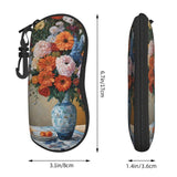 WTTRAEHHM (Flower Diamond Painting) Glasses Case Eyeglasses Soft Pouch Neoprene Zipper Sunglasses Case With Belt Clip For Men Women WTTRAEHHM