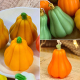 Japleed Pumpkin Candle Molds for Candle Making, Fall Halloween Thanksgiving Ornament Molds, 3D Pumpkin Epoxy Resin Soap Wax Silicone Mold Autumn Chocolate Cake Fondant Dessert Mould (Pear) japleed