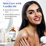 HIQILI Vanilla Essential Oil, Undiluted Natural Strong Fragrance Add in Skin Perfume, Unscented Lotion, Candle Soap Making Scent, Relax at Home with Diffuse Warm Sweet Aroma -100ML HIQILI