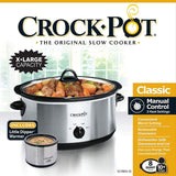 Crockpot Crock-Pot Large 8 Quart Slow Cooker Bundle with Small Mini 16 Ounce Portable Food Warmer, Stainless Steel Kitchen Appliances Crock-Pot