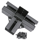 Antsky 2 Pack Stainless Steel 4-Way Right Angle Corner Bracket with Screws for 4×4(Actual Size: 3.5×3.5inch) Wood Beams, Pergola/Gazebo Kit Antsky