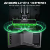 ELEGOO Saturn 4 12K MSLA Resin 3D Printer, 10 Inch Mono LCD, One-Click Auto Leveling, Intelligent Mechanical Sensor, COB + Fresnel Collimating Lens, Large Printing Size 218.88mmx122.88mmx220mm ELEGOO