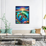 GOUGOUFAFA Sea Turtles Paint by Numbers Kit for Adults - 16 x 20 Inch GOUGOUFAFA