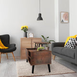 Lifetime Home Lift Top Coffee Table with Hidden Compartment - Modern Living Room Dining Table with Rising Tabletop Lifttop Desk for Apartment, Home, Condo Lifetime Home