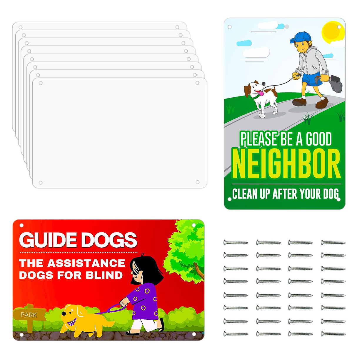 10 Pack 10"x 7" Sublimation Metal Sign Blank, 0.45mm White Blank Metal Sign Aluminum Metal Signs for Parking Garden Advertising Sign OIOIPPIO