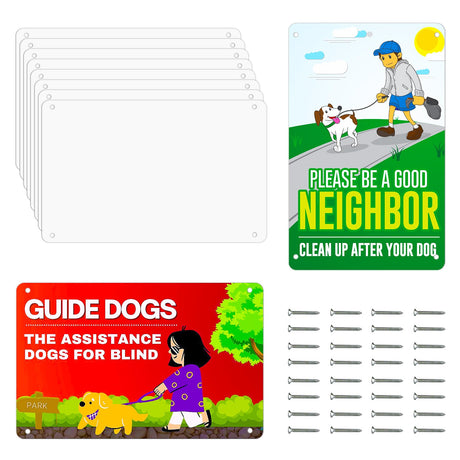 10 Pack 10"x 7" Sublimation Metal Sign Blank, 0.45mm White Blank Metal Sign Aluminum Metal Signs for Parking Garden Advertising Sign OIOIPPIO