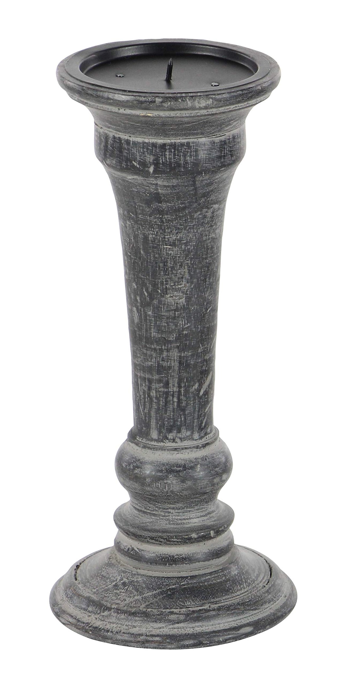 Deco 79 Candle Holder, S/3 10", 8", 6"H, Black Deco 79